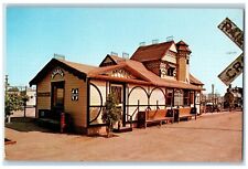 1975 Arcadia Station Depot Former Sante Fe Railway California CA Postcard picture