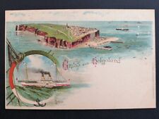 cpa litho precursor GERMANY GERMANY GERMANY GREETING from HELGOLAND Island STREAMER COBRA picture