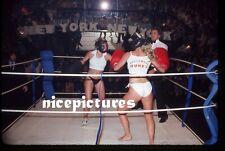 1980s New York Female Boxing Pretty Woman Hollywood Honey Kodachrome slide 1981 picture