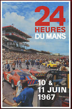 1967 24 Heures Du Mans Ferrari 275GTB Vintage Advertising Race Poster 11 x 17 picture