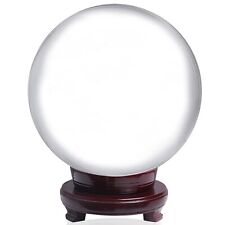 LONGWIN 200mm(8 inch) Huge Clear Divination Crystal Ball Meditation Glass Sph... picture
