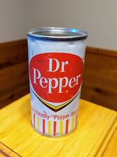 Vintage Dr. Pepper Soda Flat Top Pop Can - Nice picture