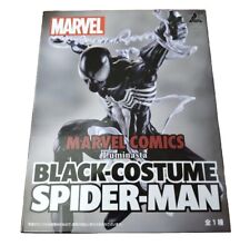 MARVEL COMICS Spider-Man Figure Black Costume ver Luminasta SEGA Authentic Pre picture