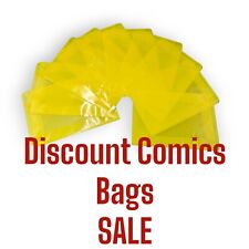 10 Pack Yellow Comic Book Window Bag For Signature Standard Size  picture