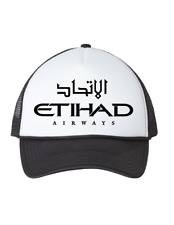 Etihad Airways Logo UAE United Arab Emirates Airline Souvenir Trucker Hat Cap picture