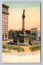 Cleveland OH-Ohio, Soldiers and Sailors Monument, c1907 Antique Vintage Postcard picture
