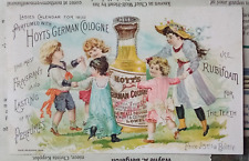 1892 - Antique - (2) Hoyt's German Cologne - Victorian Trade Card picture