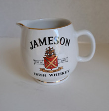 Vintage Jameson Irish Whiskey 16 oz cream milk water ceramic pitcher barware picture