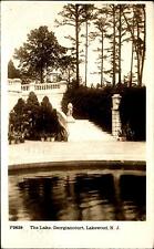 The Lake ~ Georgiancourt ~ Lakewood NJ New Jersey ~ RPPC real photo 1913 picture