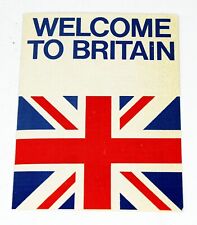 1968 British Travel Information Pamphlet WELCOME TO BRITAIN Helpful Tourist Tips picture