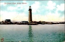 Postcard Undivided Back The Graves Light Boston Harbor Massachusetts MA picture