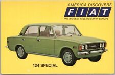 1974 FIAT 124 SPECIAL Advertising Postcard 
