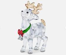 Swarovski Crystal Joyful Collection Santa’s Reindeer Figurine Decoration ,no box picture