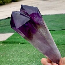 1.41LB Natural Amethyst Quartz Crystal Single-End Terminated Wand Point Healing picture