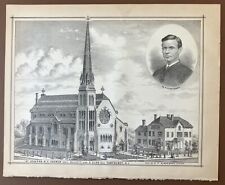 Rhode Island Illustrations 1878 St. Josephs R. C. Church Pawtucket picture