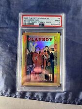 1995 Playboy Chromium Refractor Card #7 November 1956 Graded PSA 9 Mint picture