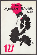 Bal du Moulin Rouge cover charge folder table 127 Paris France 1967 picture