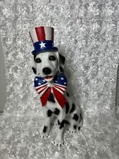 Patriotic 4th Of July Dalmatian Statue Independence Day Decore picture