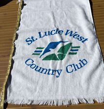 Vintage St. Lucie West Country Club Golf Bag Towel Florida 1970's Perfect picture