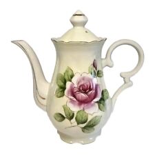 Vintage Porcelain Hand Painted Tea Pot Pink Floral JB Betsons Japan picture