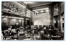 France RPPC Photo Postcard The Smoking Room First Class SS Ile De France 1933 picture