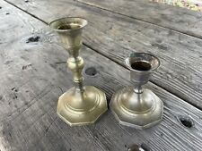 Vintage Lot Of 2 Silver Color Silver plated India Candlesticks Candleholders picture