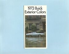 1973 Buick Full Line Factory Colors Dealer Sales Brochure w/Paint Chips picture