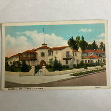 Santa Maria California Residence-spanish Style Architecture Postcard picture