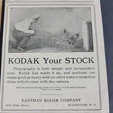 Vtg 1910 Print Ad Eastman Kodak Your Stock Photography Simple and Inexpensive picture