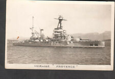 France unmailed RPPC post card ship cuirasse Provence picture