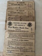 Lot of Five Vintage 1945 WWII Ration Books Stamps / Gasoline and Food picture