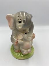 Vintage Ceramic Piggy Bank Mother/Baby Elephant St. Michael Japan Kitsch Style picture