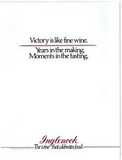 1984 Inglenook Vineyards Print Ad, San Francisco Victory Is Like Fine Wine Quote picture
