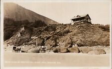 Along Mt Neah-Kah-Nie Beach Nehalem Oregon RPPC Postcard AZO UNP 1904-1918 picture