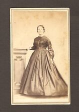Antique CDV Photo Classic American Southern Style Lady Woman Richmond Virginia picture