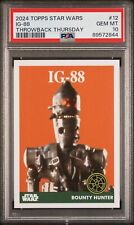 2024 Topps Star Wars Throwback Thursday Ig-88 #12 PSA 10 picture