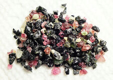 25 cts ASSORTED NATURAL SMALL TO TINY MIXED COLOR TOURMALINE CHIPS  NIGERIA picture