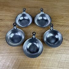 5 Vintage Stainless Steel Egg Poaching Cups 3” picture
