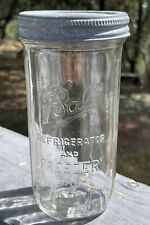Vintage 22 oz. Ball Refrigerator Freezer Glass Canning W/ Jar Original Zinc Lid picture