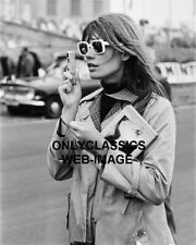 1966 Françoise Hardy in Sunglasses Glamour Fashion Photo Holding Book and Camera picture