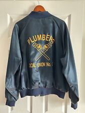Vintage Satin 1970’s Plumbers Union Local One Jacket  picture