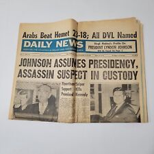 Original 1963 November 23 24 Newspaper JFK Assassination Daily News Coachella picture