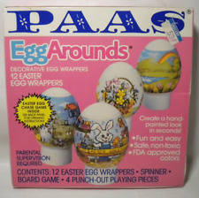 Vintage PAAS Easter Egg Arounds 12 Decorative Wrappers NOS Sealed NEW 80s 90s picture