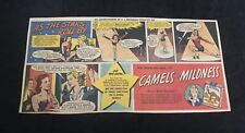 1940’s Roller Skater Betty Lytle Camel Cigarette Newspaper Comic Print Ad picture