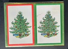 Vintage Pair CUTHBERTSON CHRISTMAS TREE Playing Cards Decks - New SEALED picture