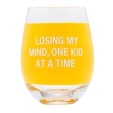 About Face Designs Losing My Mind Wine Glass picture