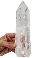 Clear Quartz Polished Crystal Point with Rainbows Brazil 1lb. picture