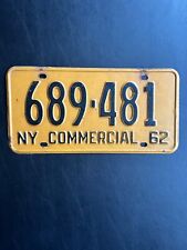 1962 New York License Plate COMMERCIAL 689 - 481  picture