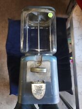 VTG 1960's Oak Acorn 1 Cent Gumball Candy Prize Dispenser Machine NO Key WORKS picture