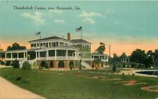Savannah Georgia Thunderbolt Casino C-1910 Postcard roadside Flag 21-7840 picture